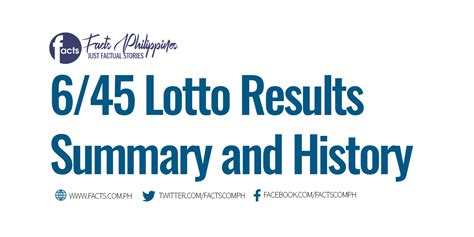 6-45 lotto result summary